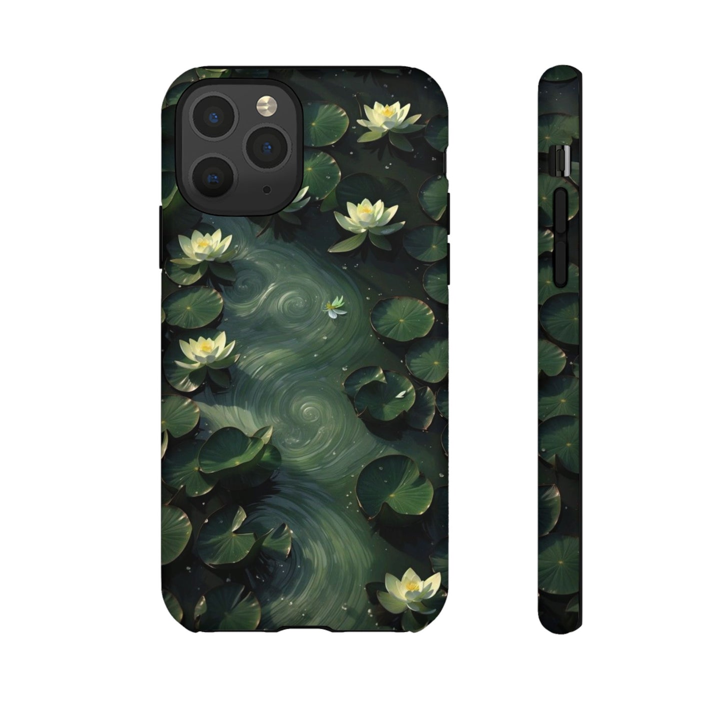 Lilypad Swirls iPhone Case