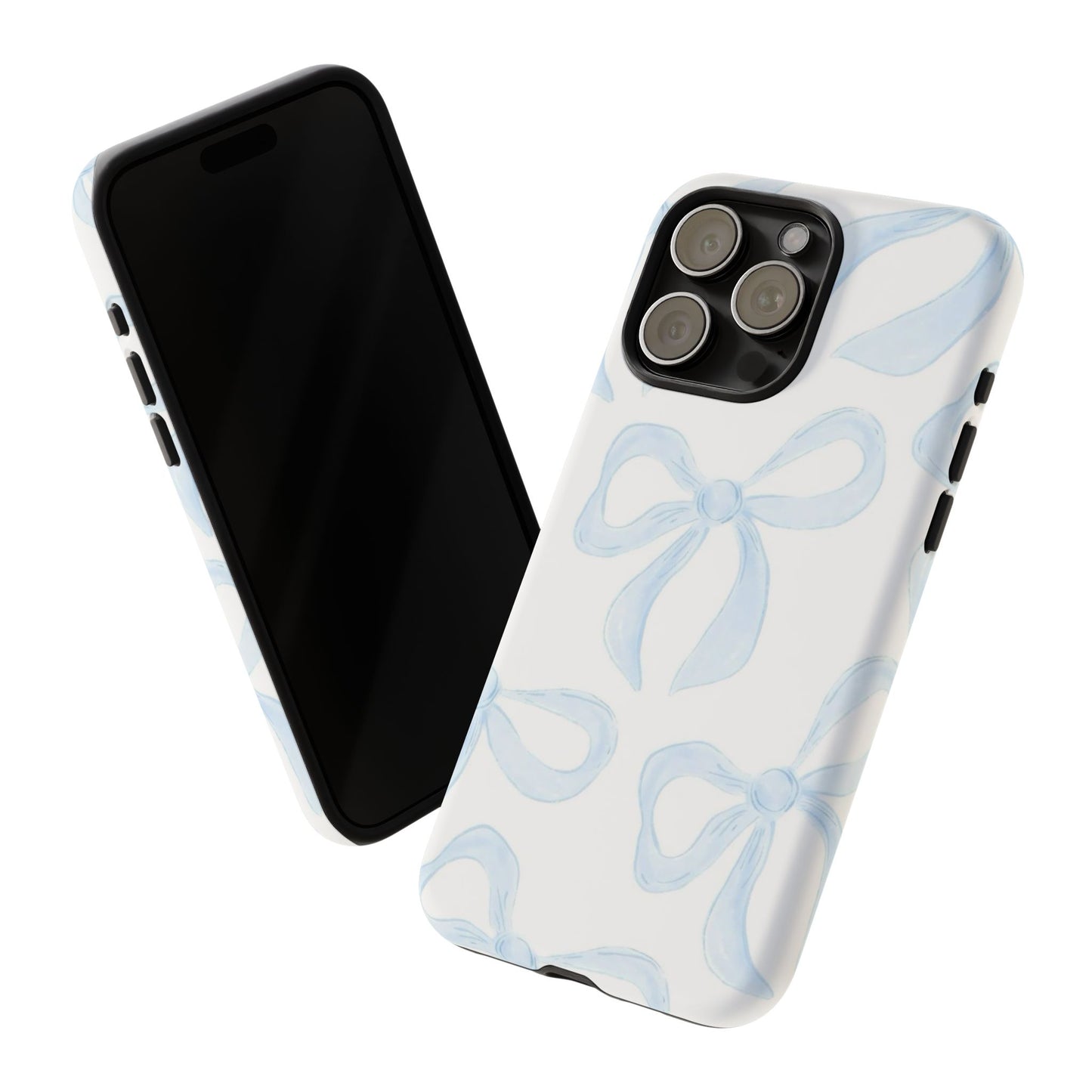 Blue Coquette Bow iPhone Case