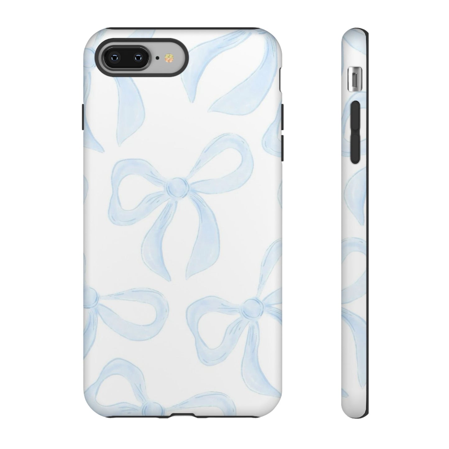 Blue Coquette Bow iPhone Case