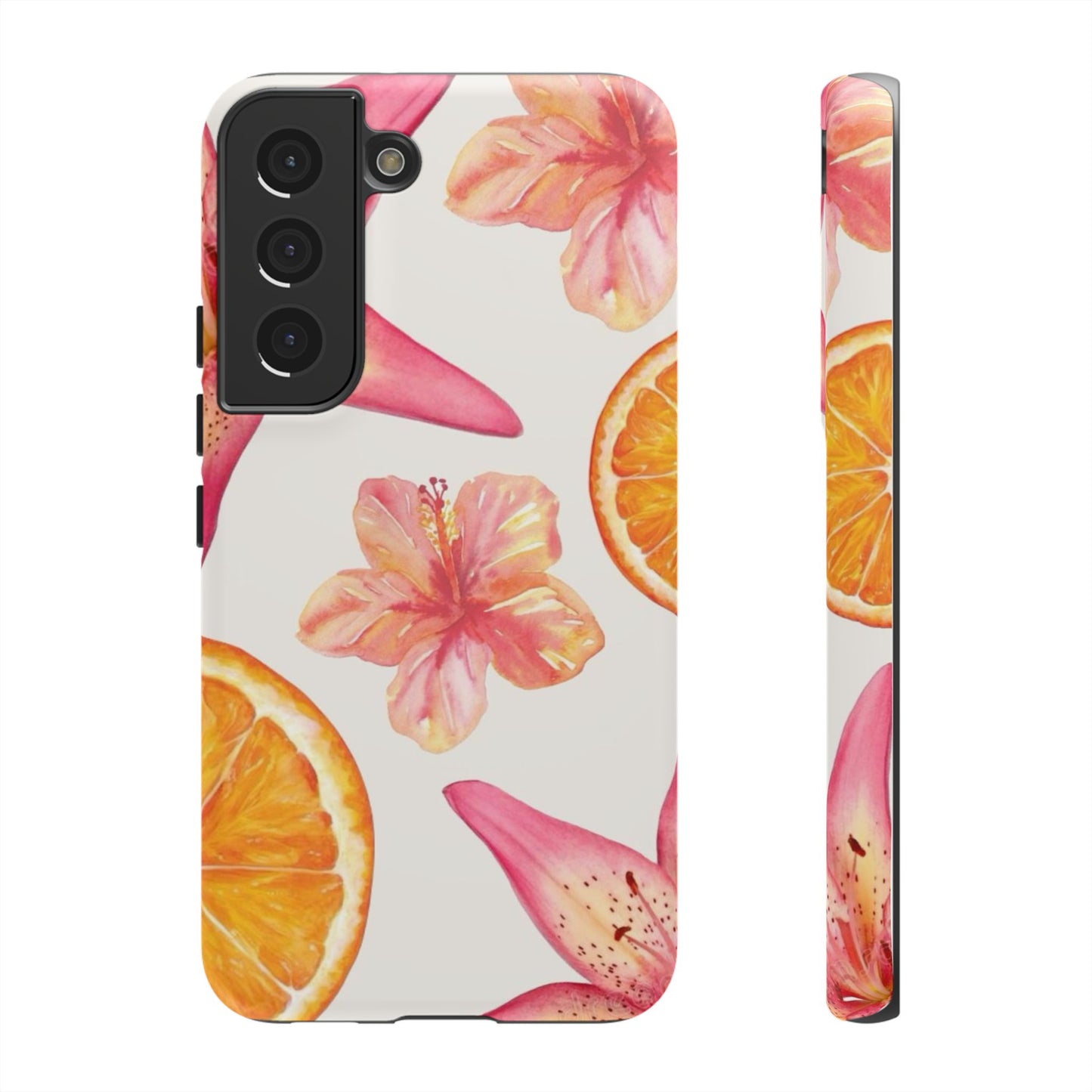 Orange Hibiscus iPhone Case