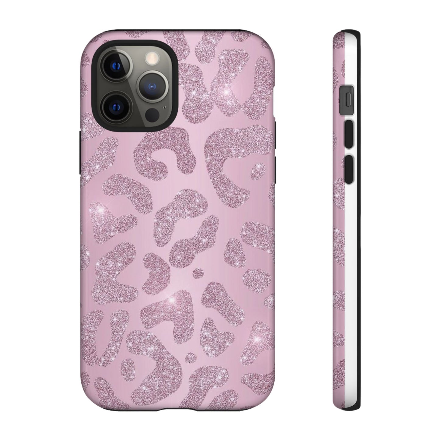 Pink Glitter Cheetah iPhone Case