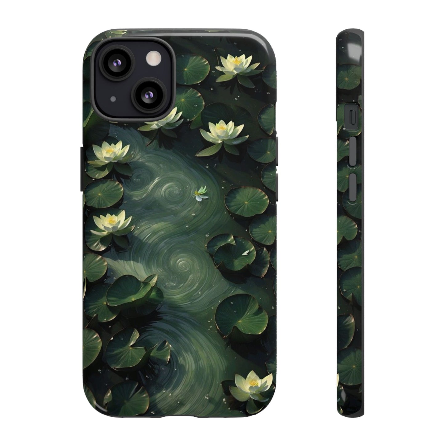 Lilypad Swirls iPhone Case