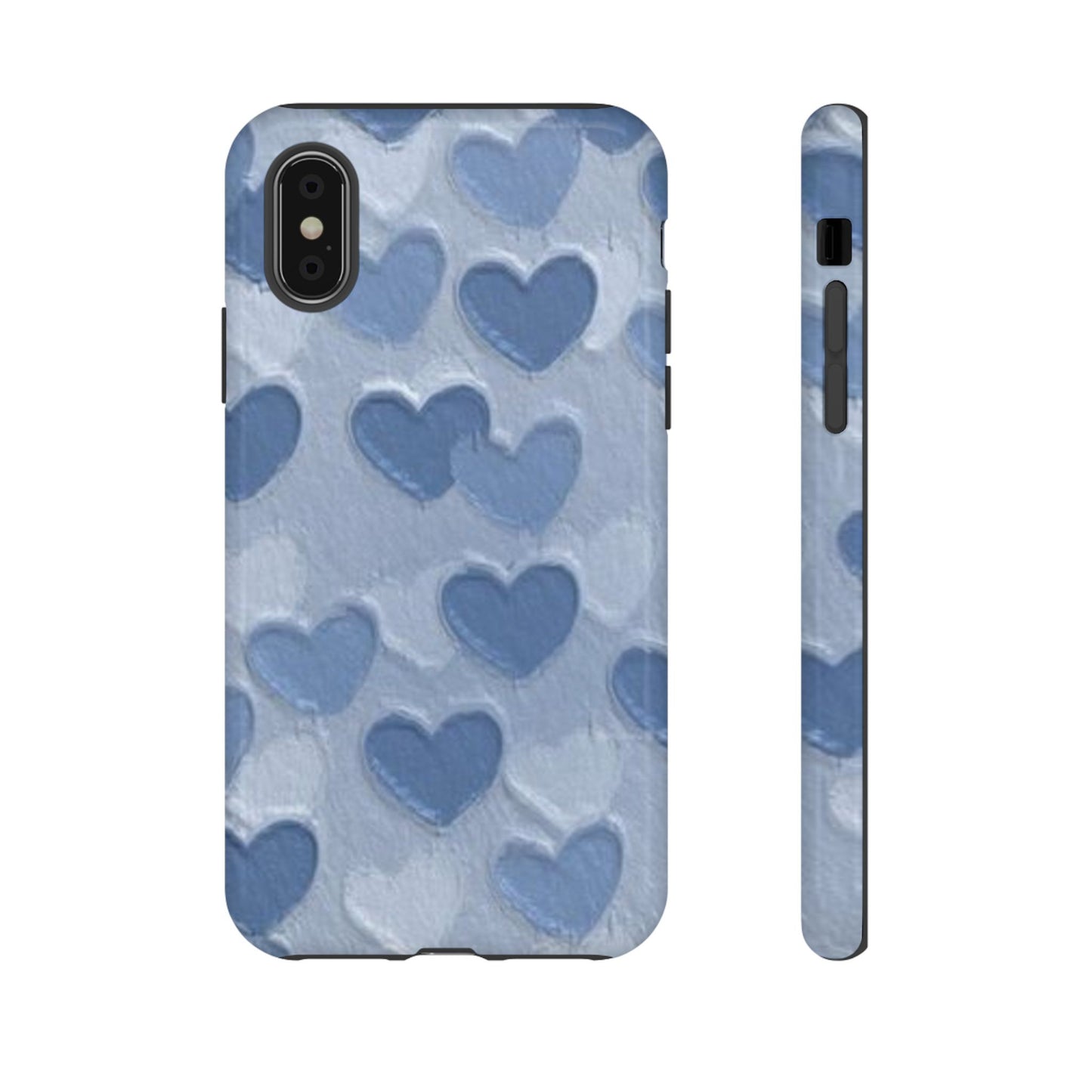 Blue Heart Chalk Wall Phone Case