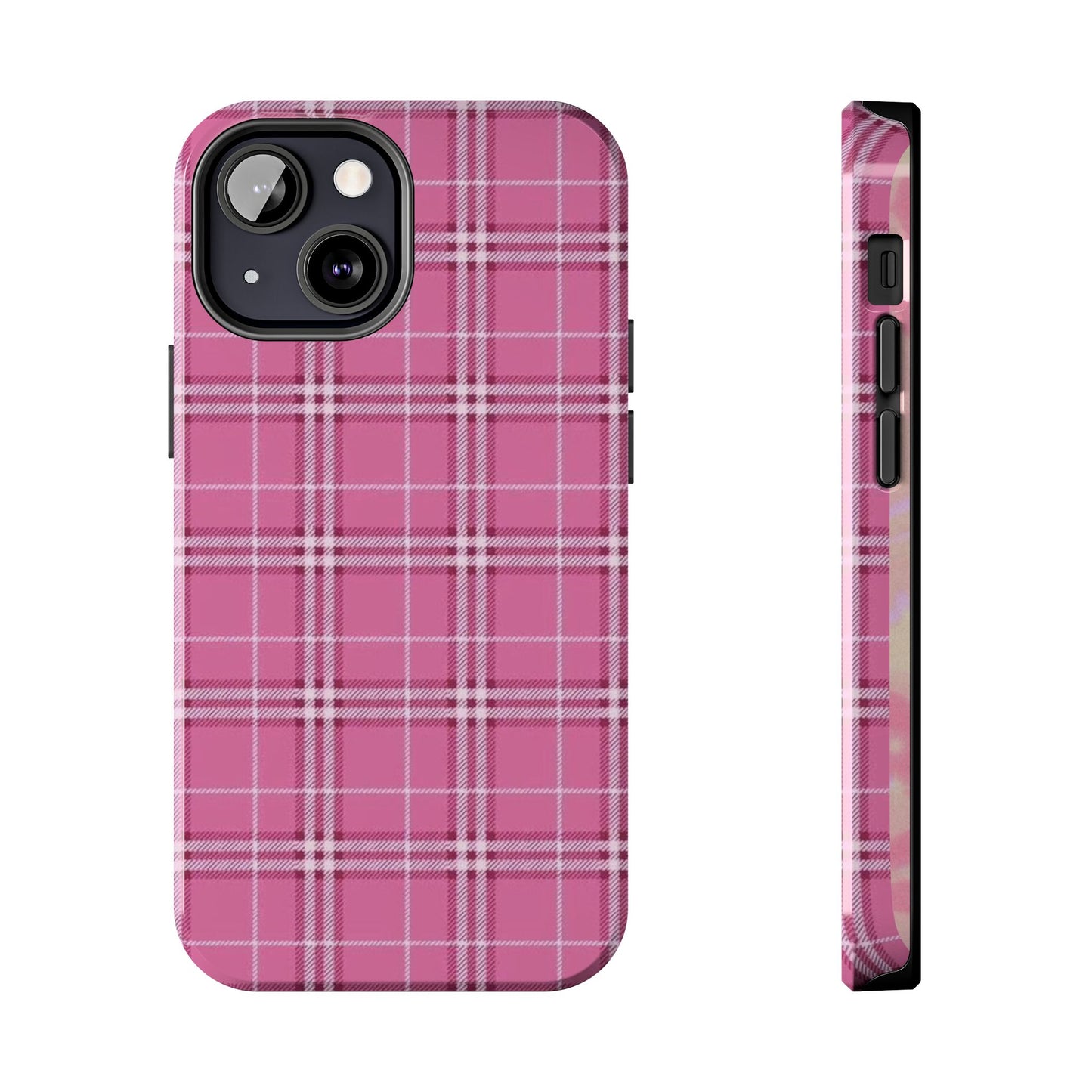 Pink Plaid iPhone Case