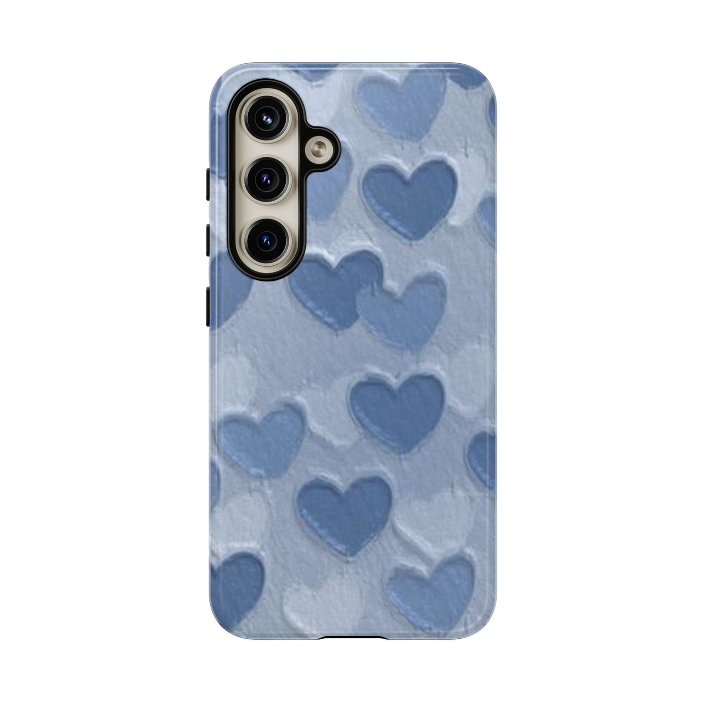 Blue Heart Chalk Wall Phone Case