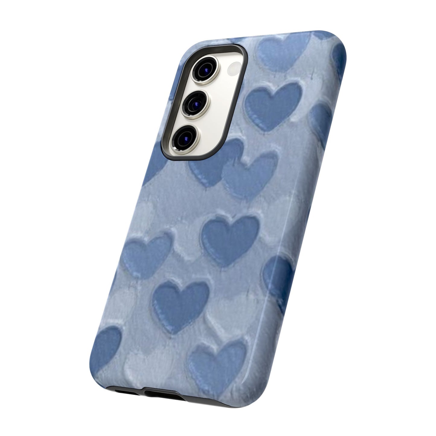 Blue Heart Chalk Wall Phone Case