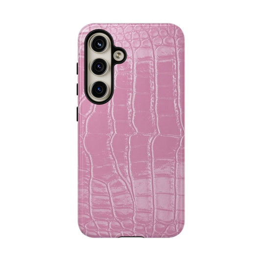 Pink Leather iPhone Case