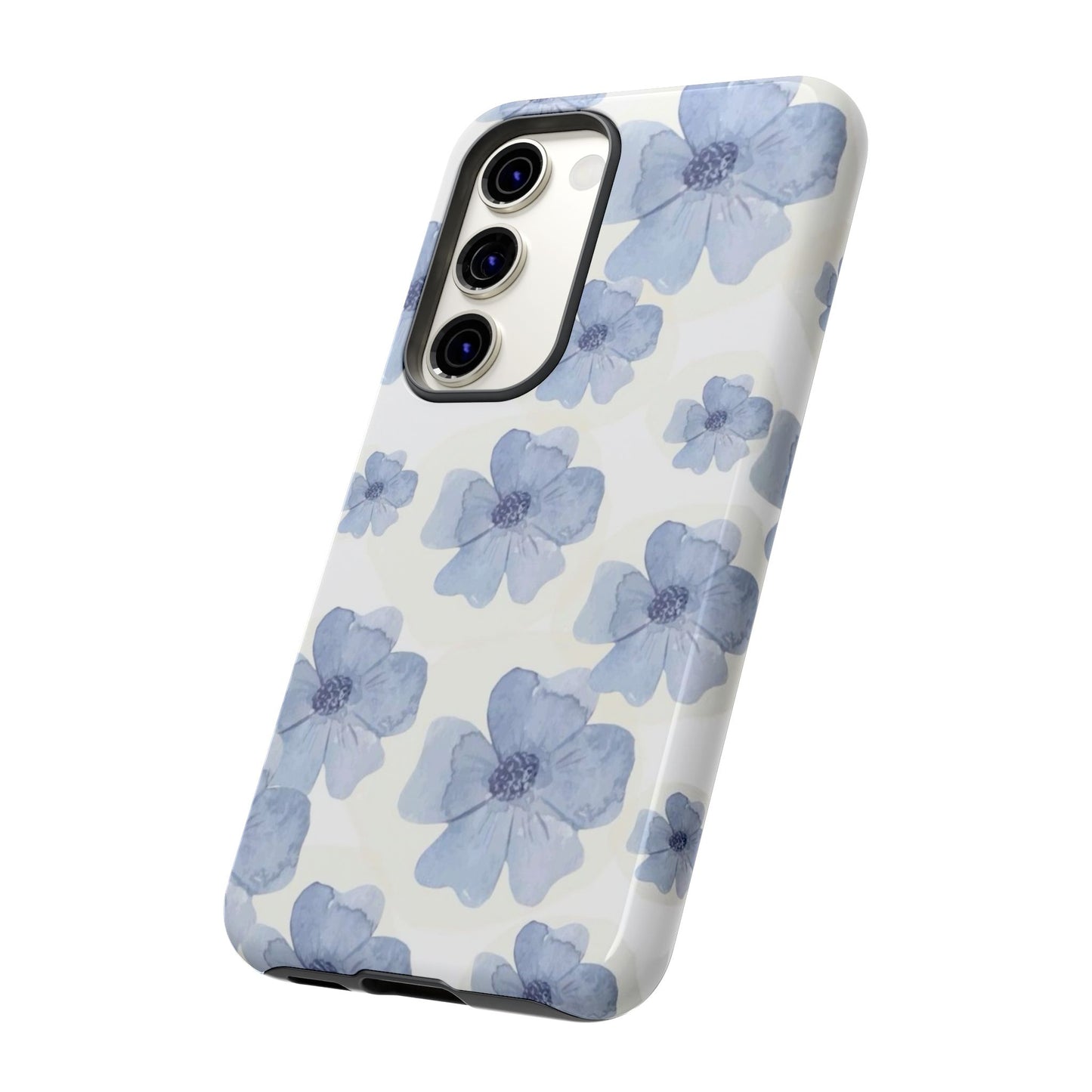 Blue Watercolor Flower iPhone Case