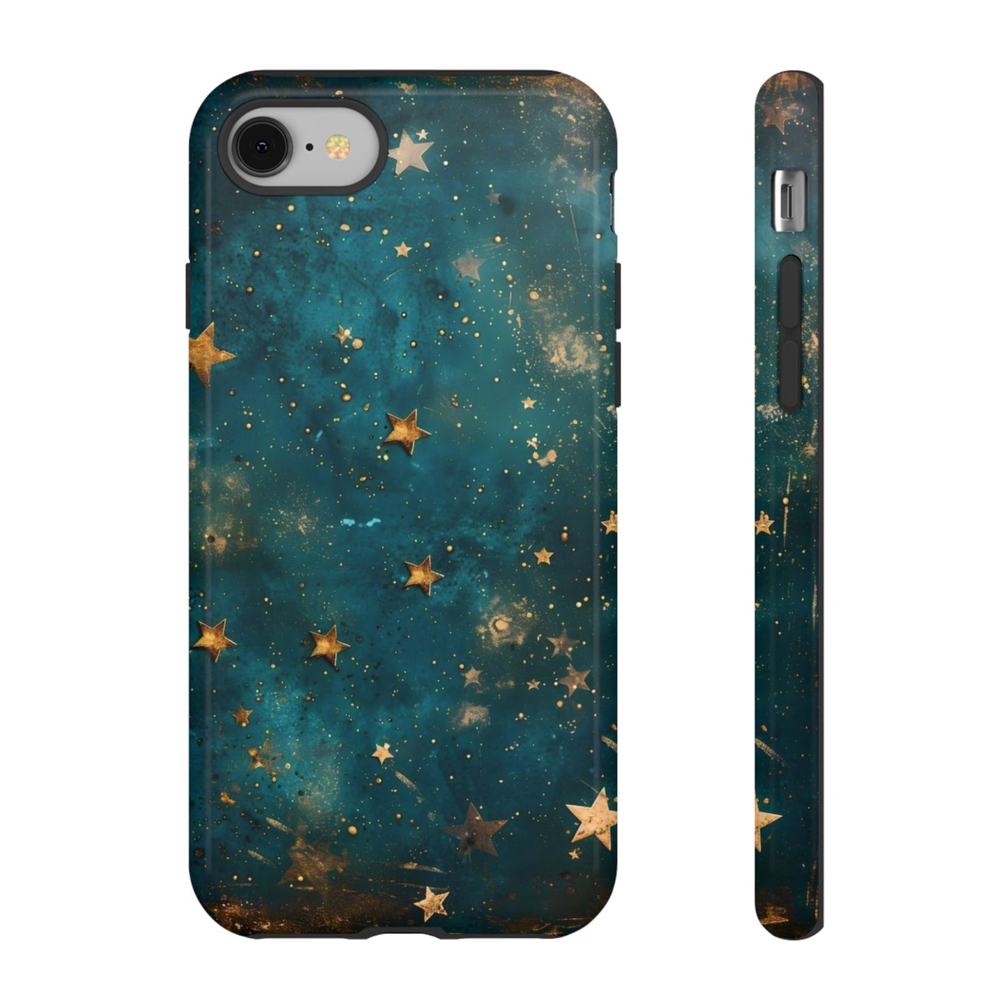 Celestial Gold Stars iPhone Case