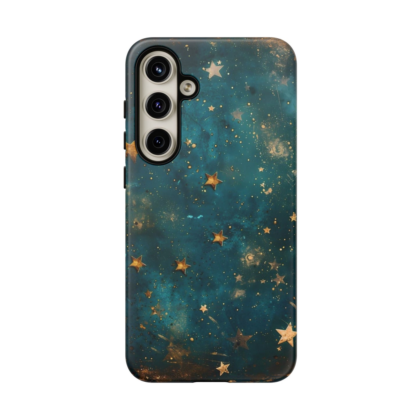 Celestial Gold Stars iPhone Case