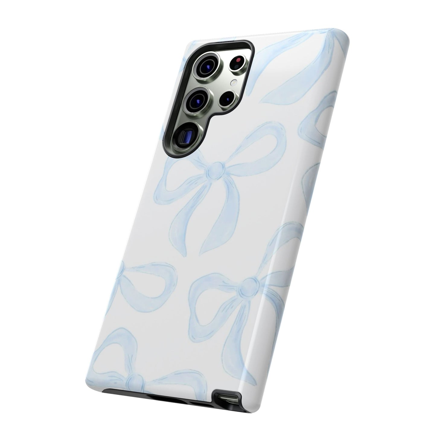 Blue Coquette Bow iPhone Case