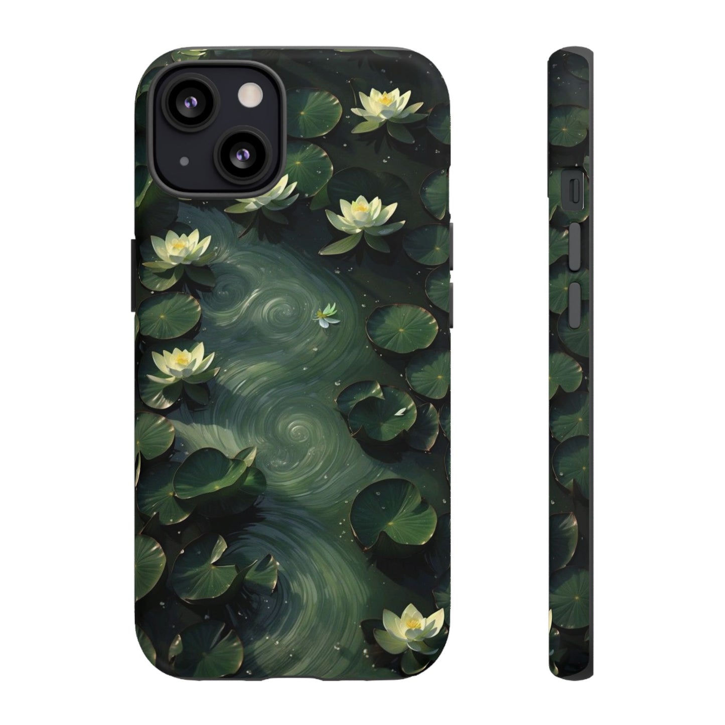 Lilypad Swirls iPhone Case