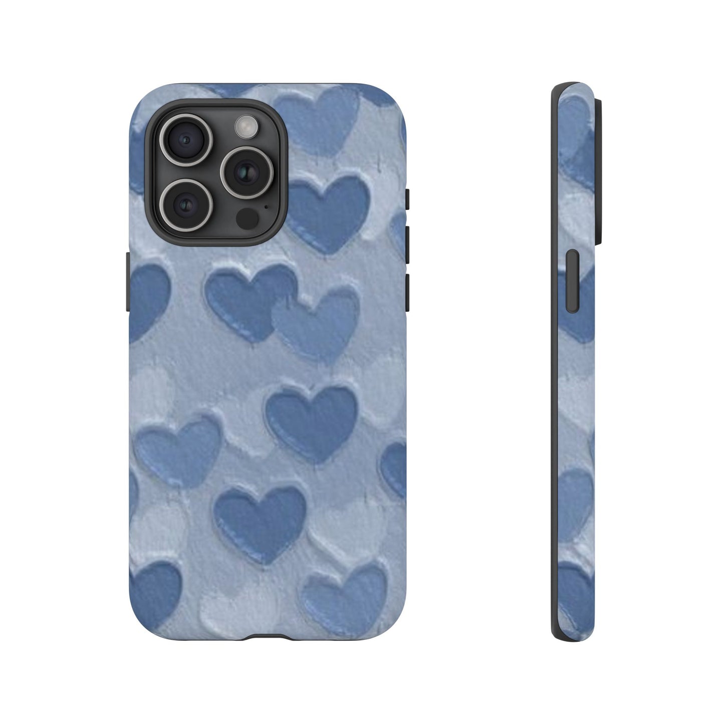 Blue Heart Chalk Wall Phone Case