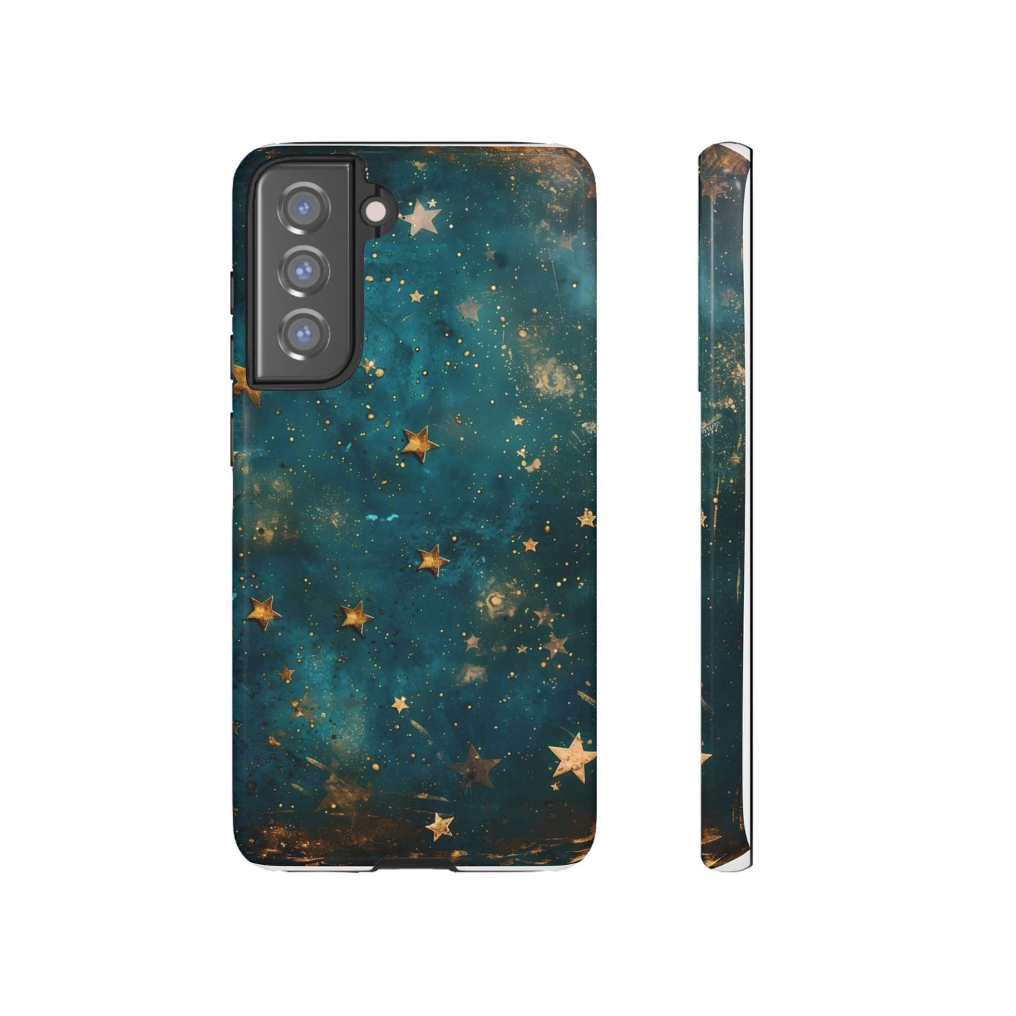 Celestial Gold Stars iPhone Case