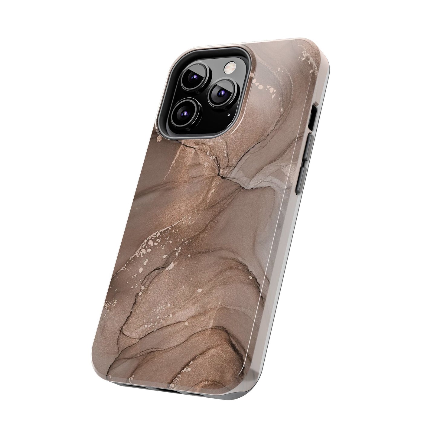 Copper Chrome Marble iPhone Case