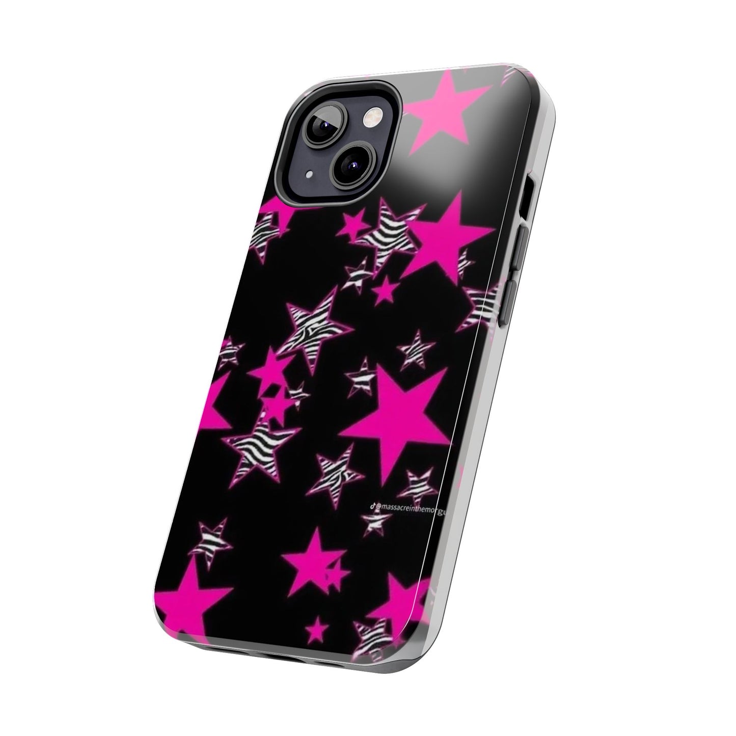 Pink & Zebra Stars iPhone Case