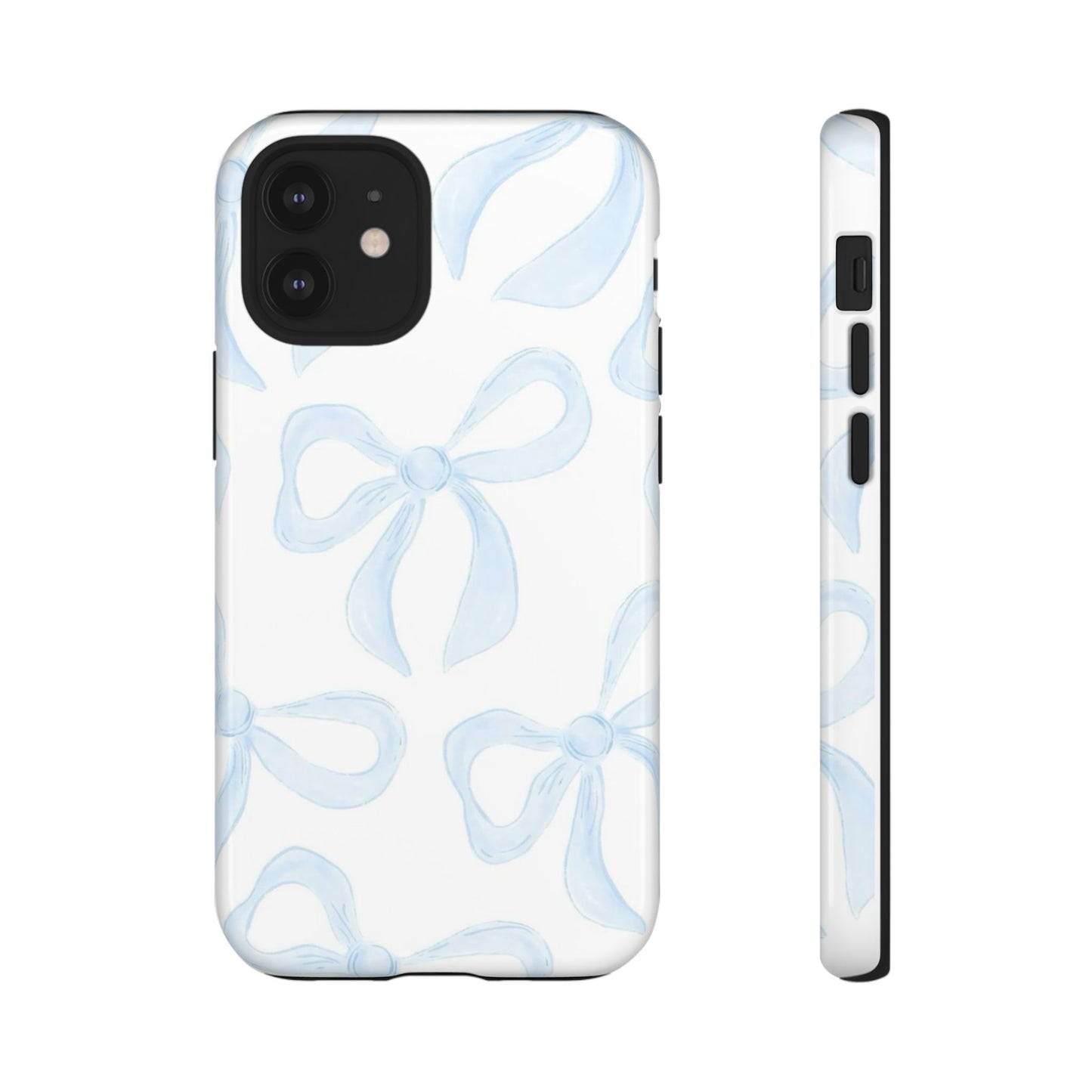 Blue Coquette Bow iPhone Case