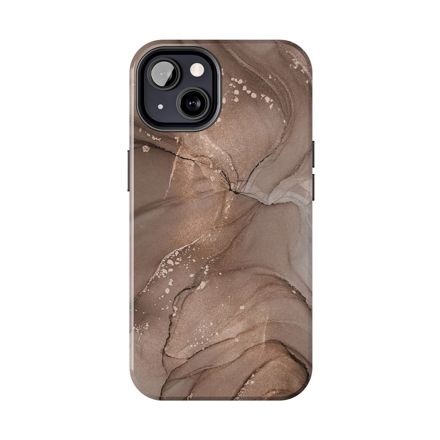 Copper Chrome Marble iPhone Case