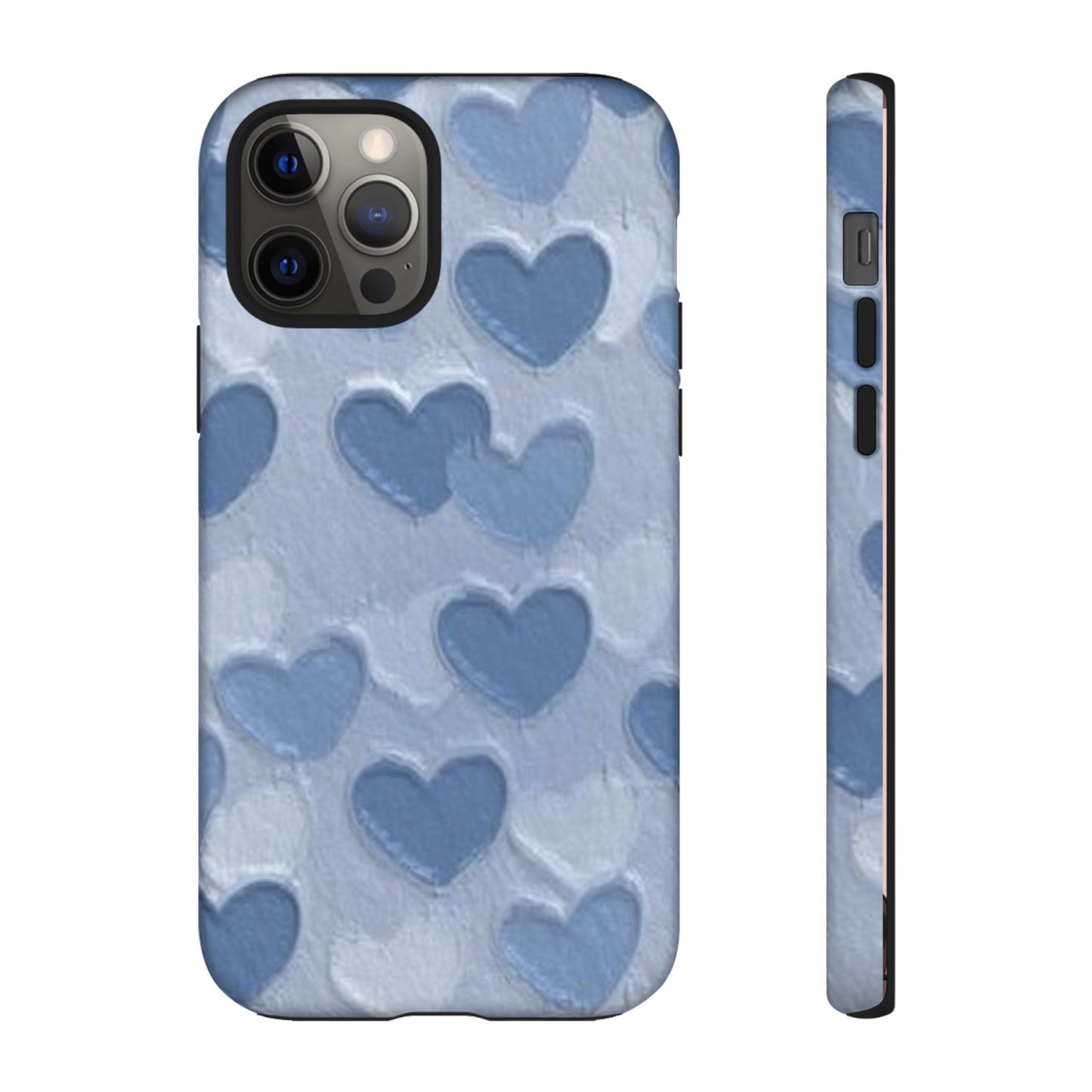 Blue Heart Chalk Wall Phone Case