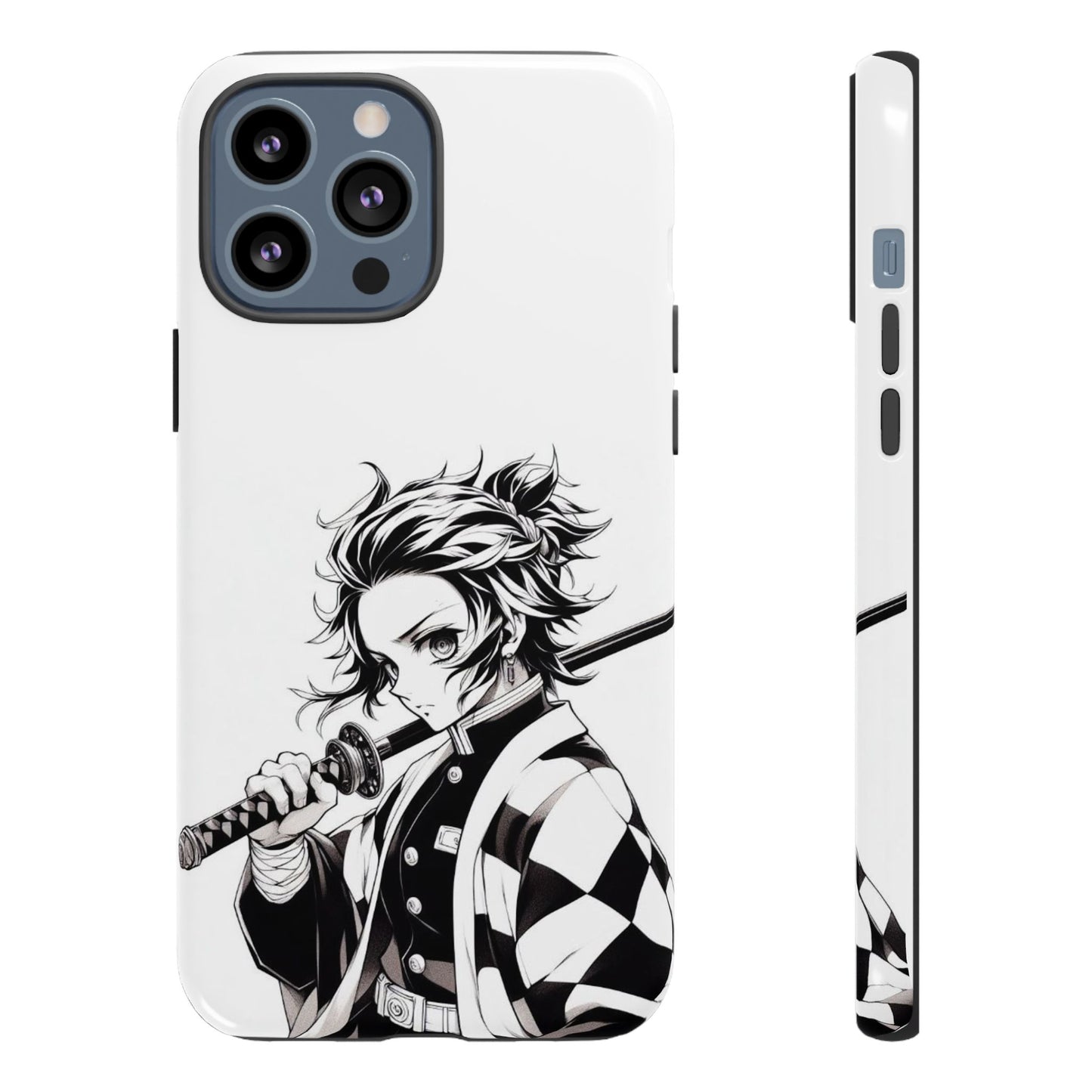 White Kamado Tanjiro Phone Case