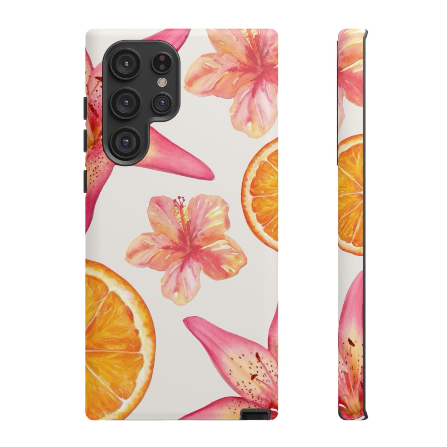 Orange Hibiscus iPhone Case