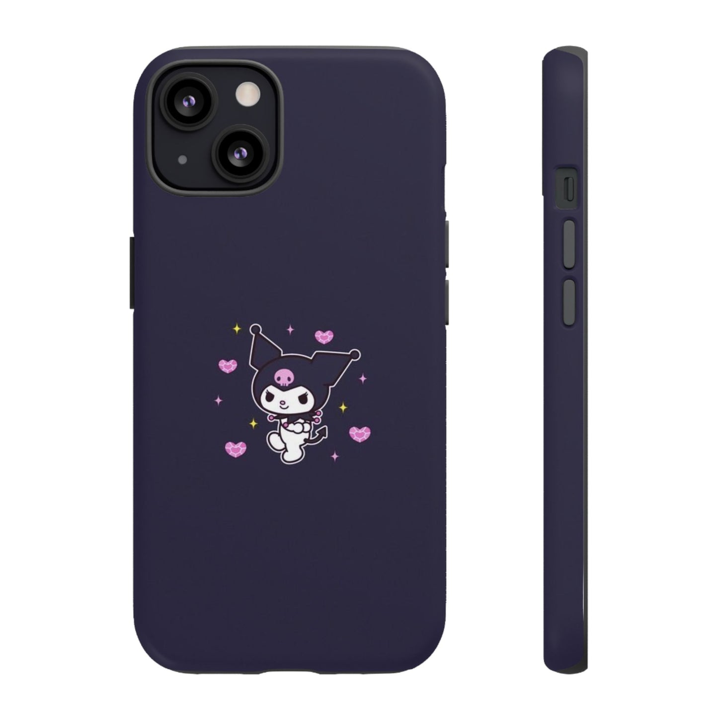 Navy Kuromi Hearts Phone Case