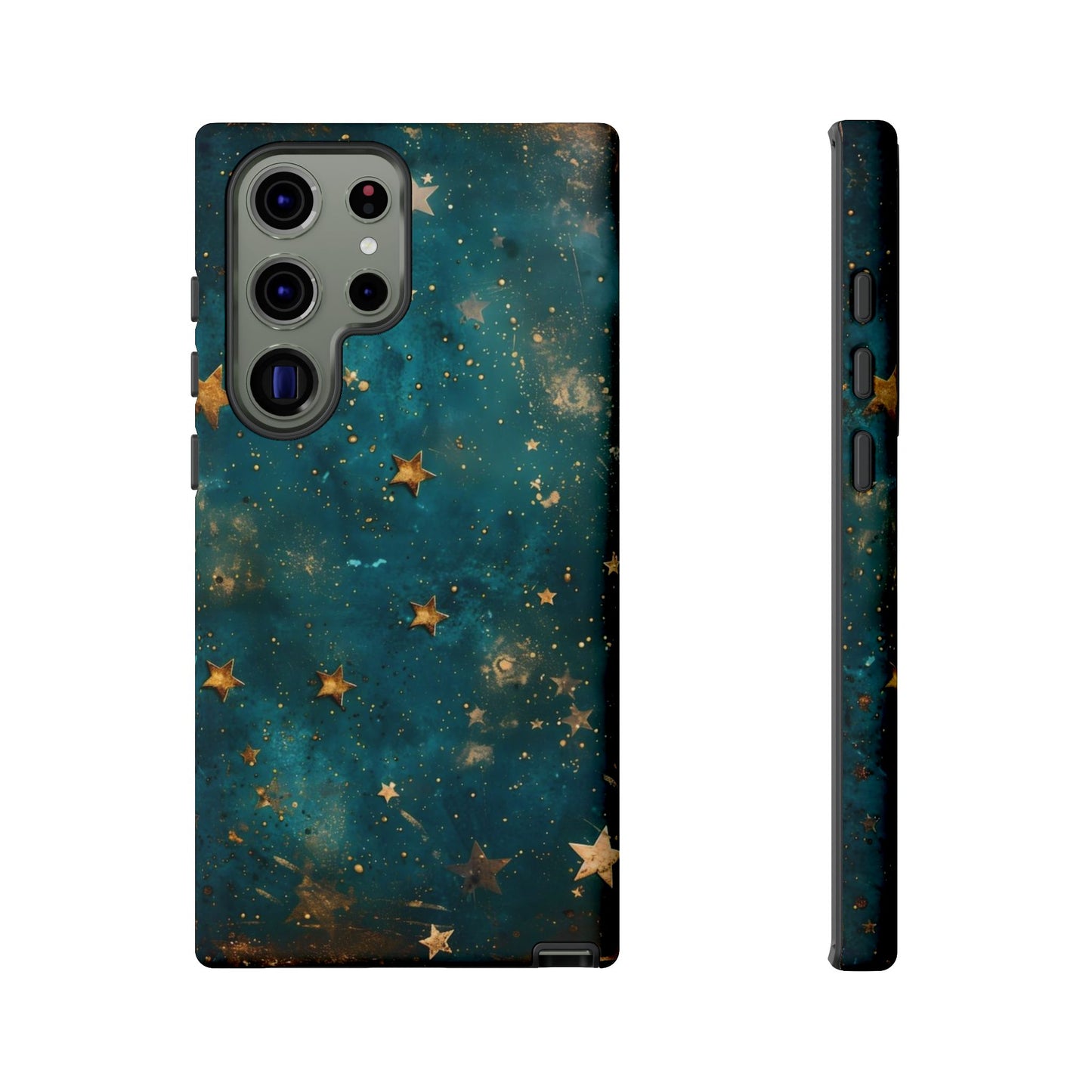 Celestial Gold Stars iPhone Case