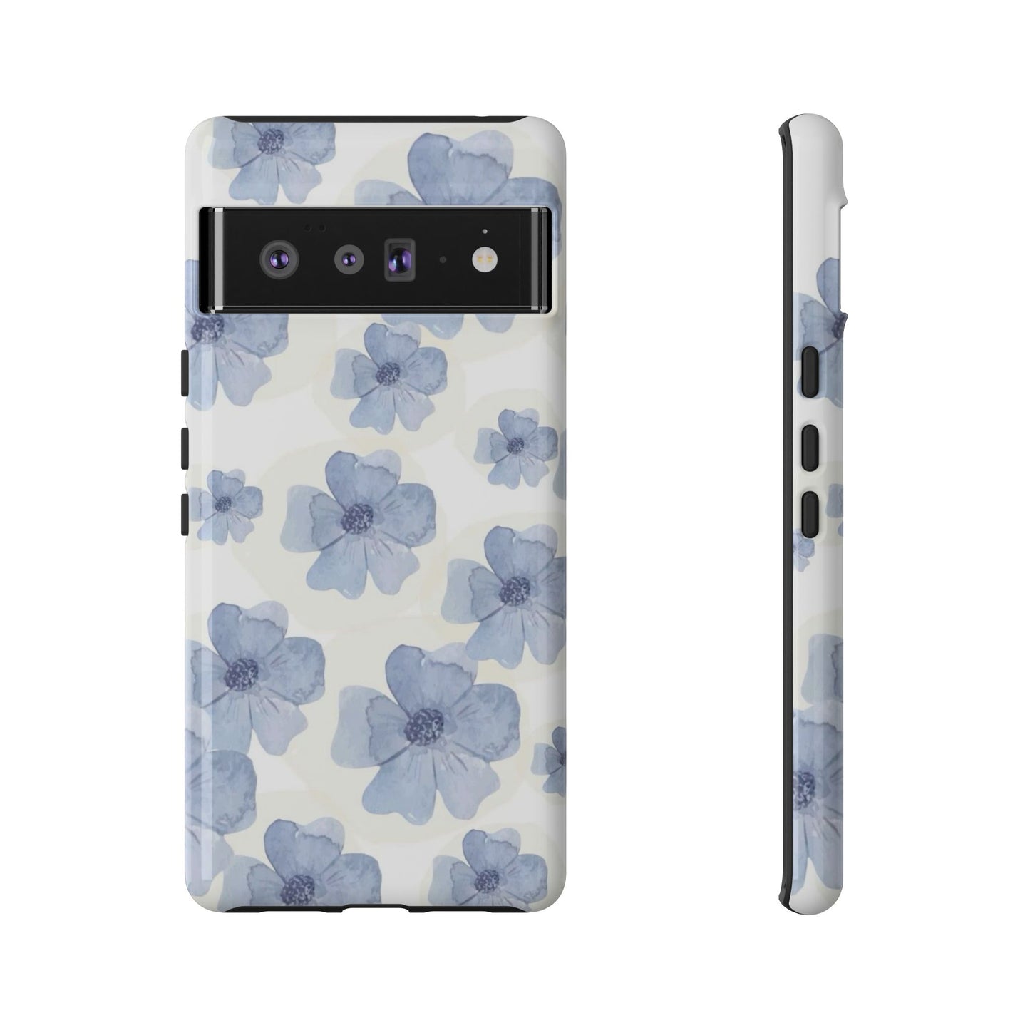 Blue Watercolor Flower iPhone Case