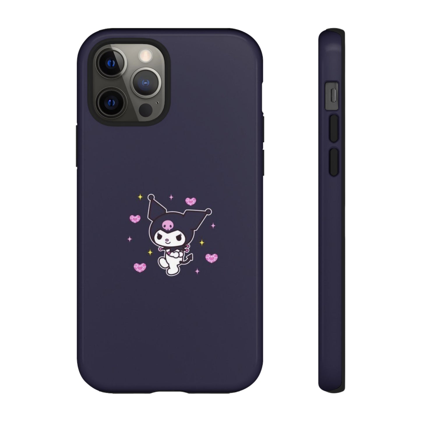 Navy Kuromi Hearts Phone Case