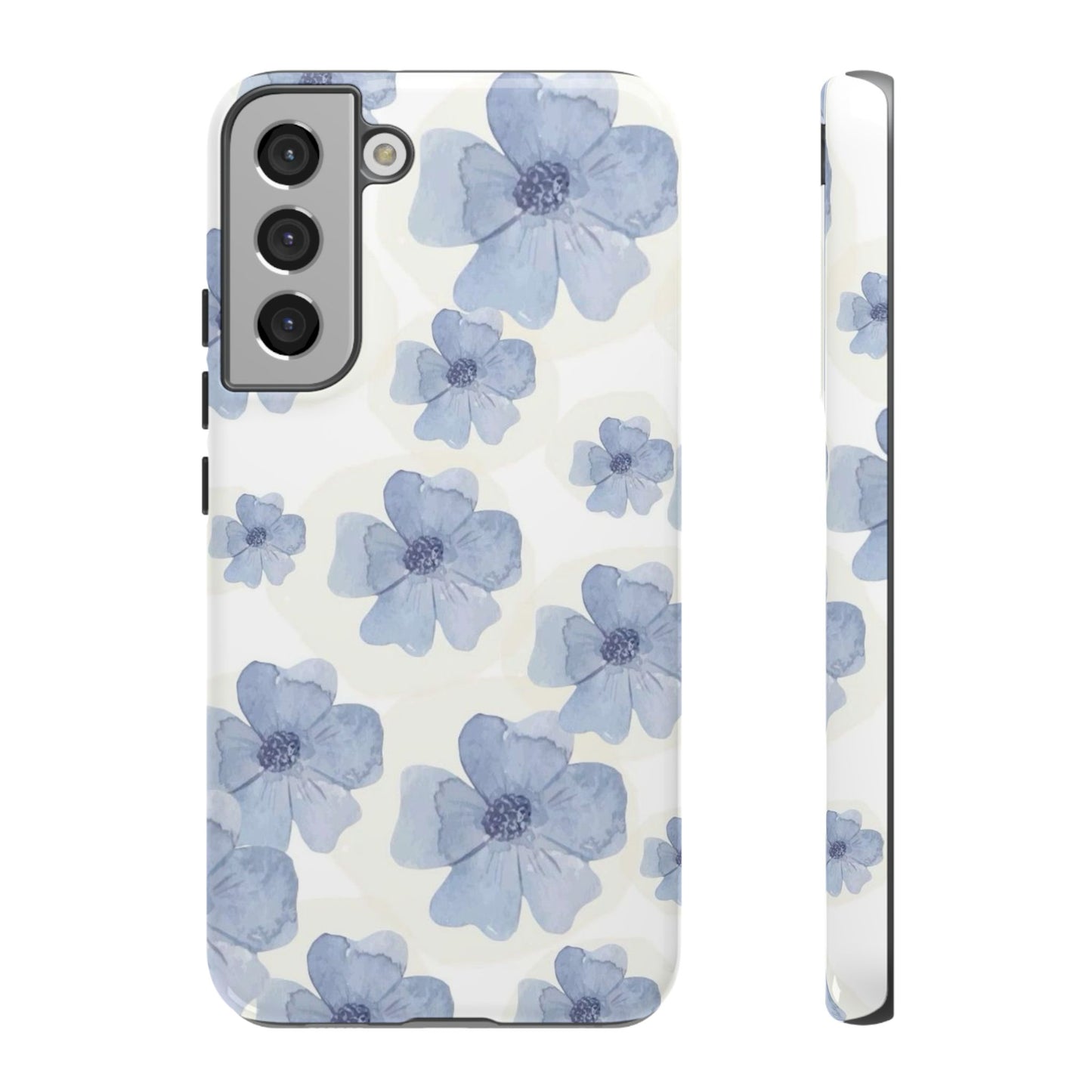 Blue Watercolor Flower iPhone Case