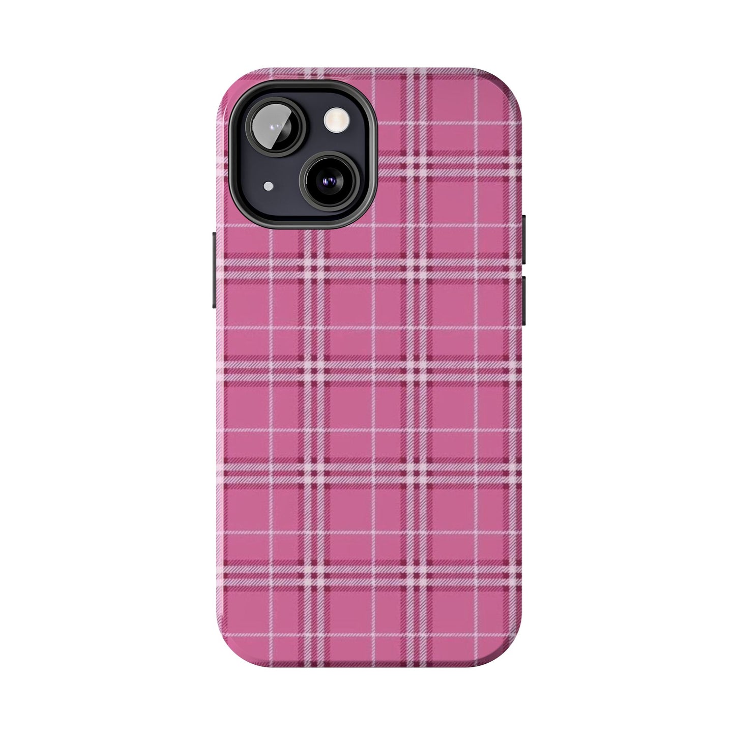 Pink Plaid iPhone Case