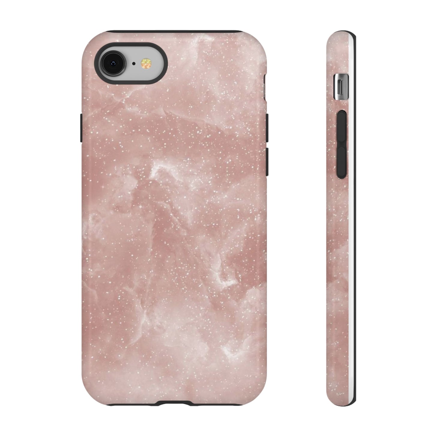 Rose Quartz Glitter iPhone Case