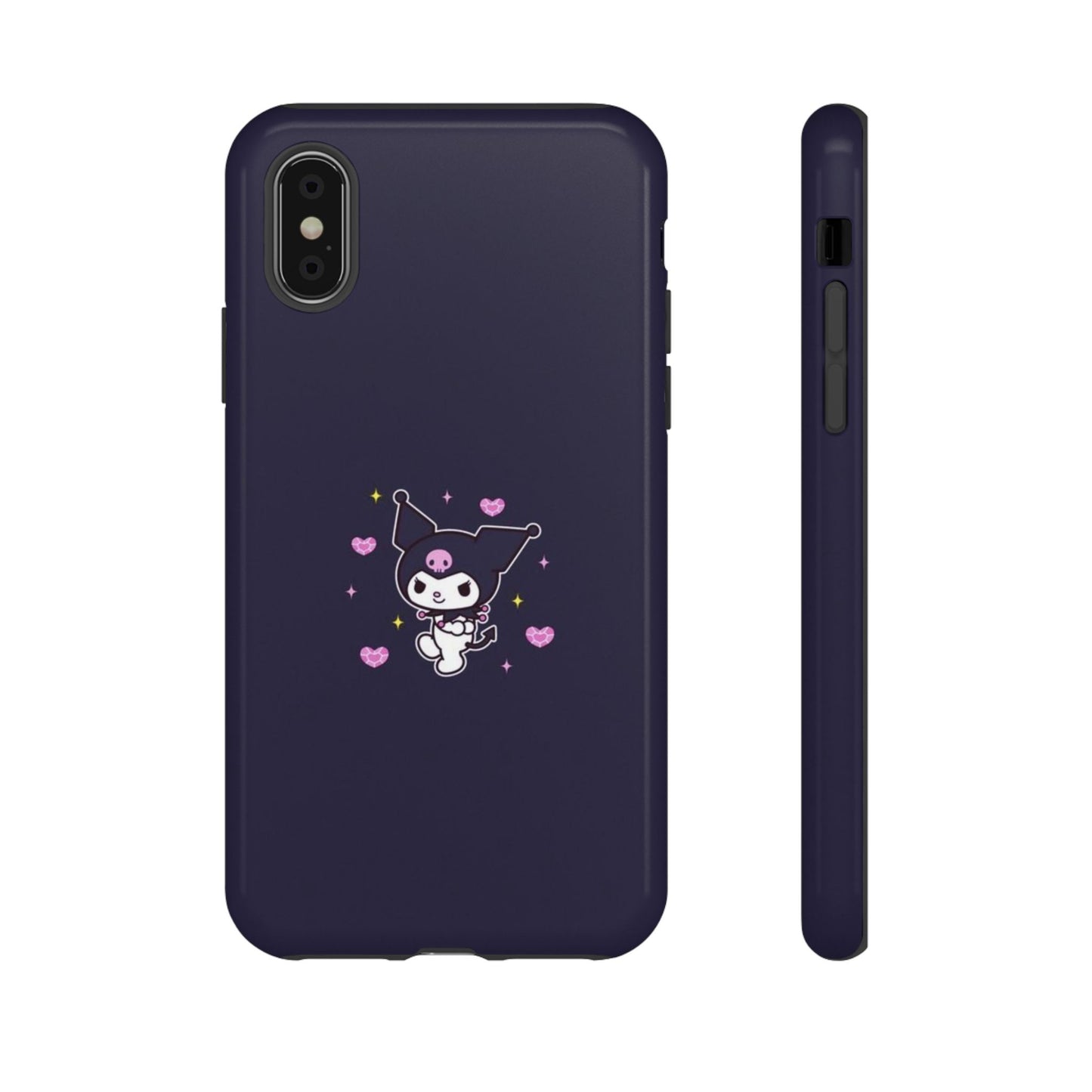 Navy Kuromi Hearts Phone Case