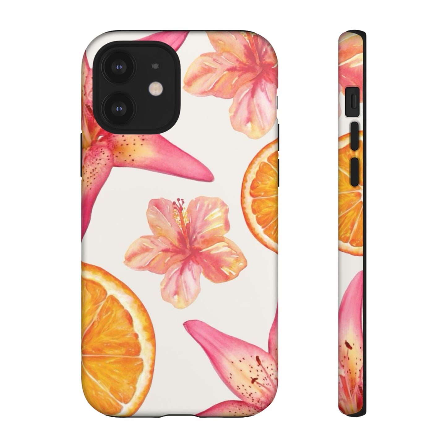 Orange Hibiscus iPhone Case