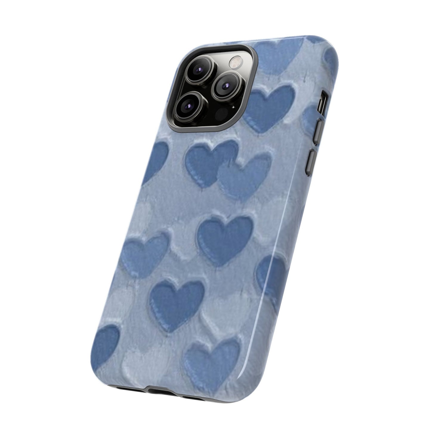 Blue Heart Chalk Wall Phone Case