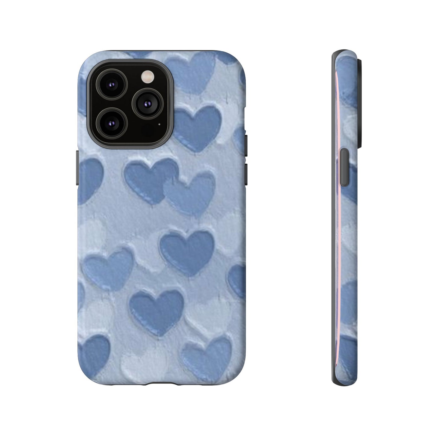 Blue Heart Chalk Wall Phone Case