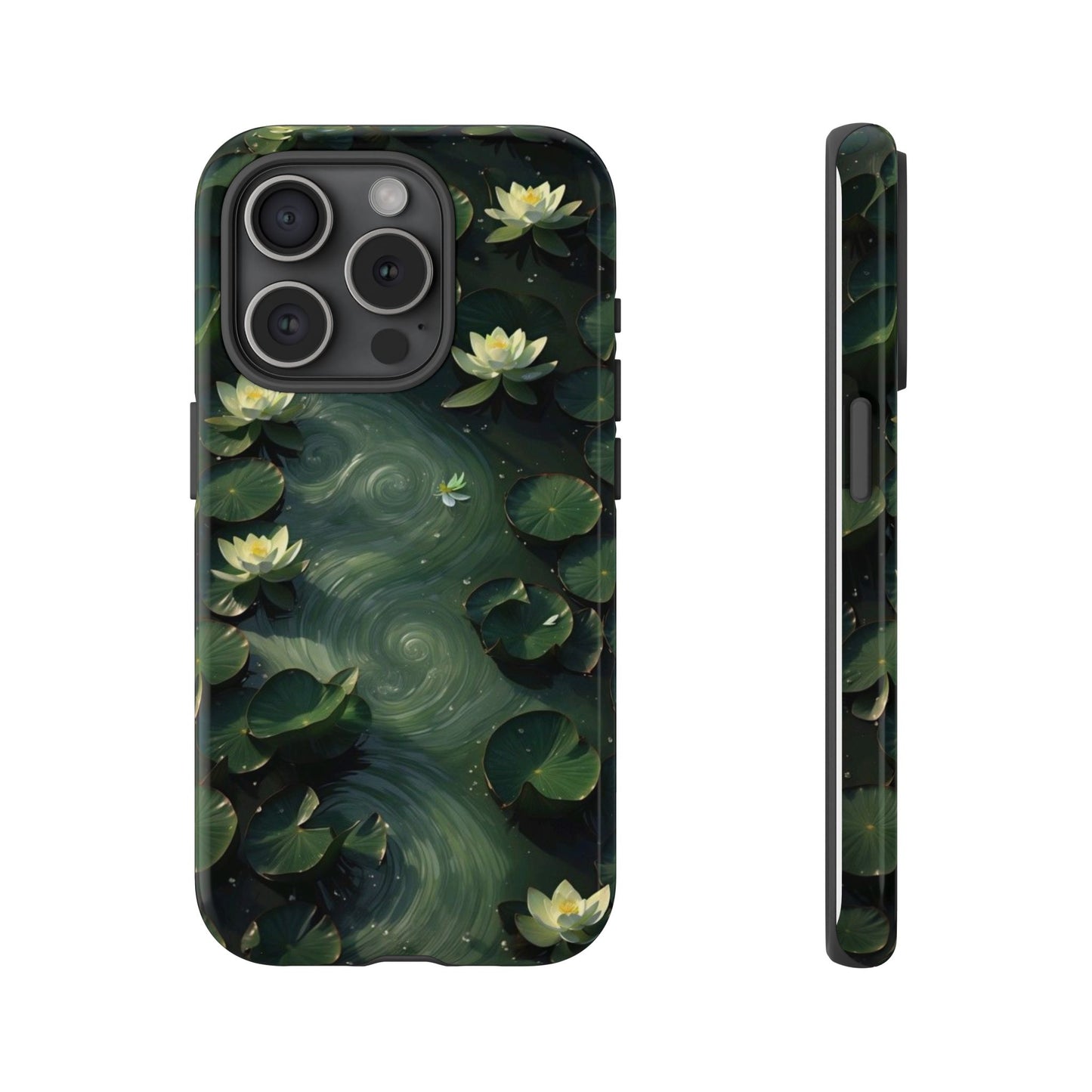 Lilypad Swirls iPhone Case