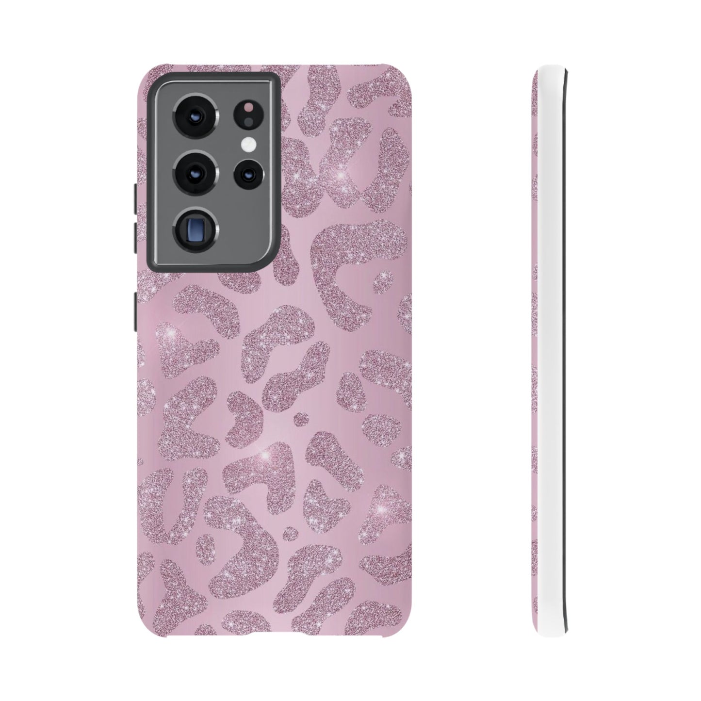 Pink Glitter Cheetah iPhone Case