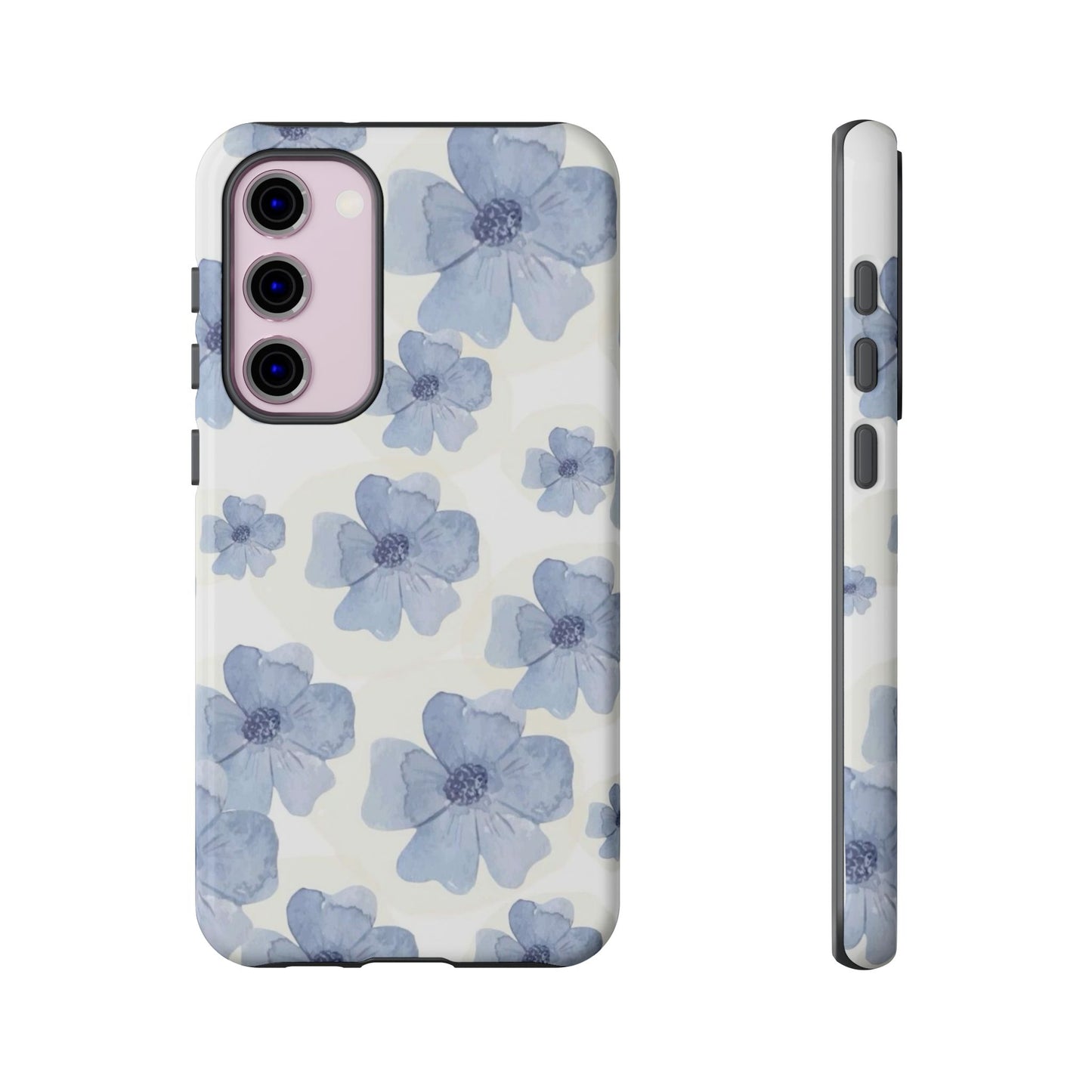 Blue Watercolor Flower iPhone Case