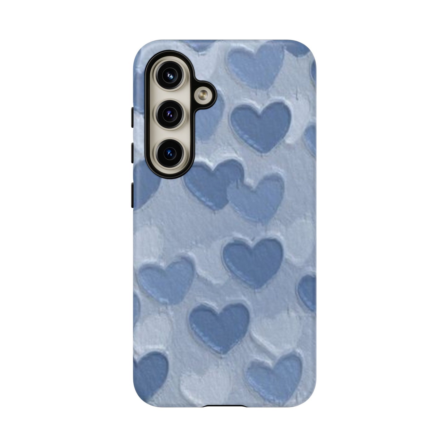 Blue Heart Chalk Wall Phone Case