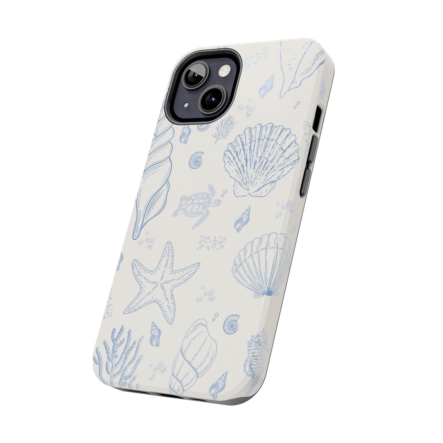 Blue Coastal Coral iPhone Case