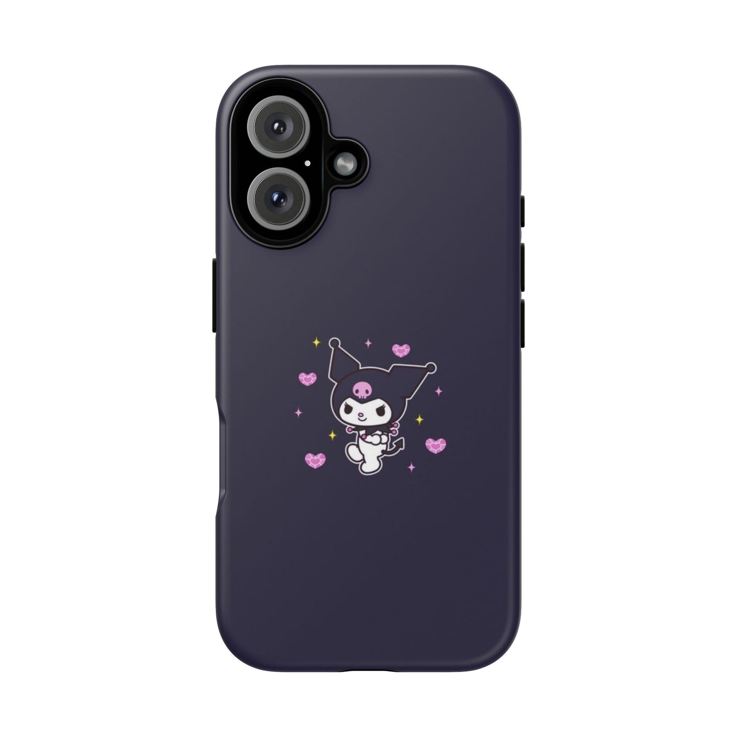 Navy Kuromi Hearts Phone Case