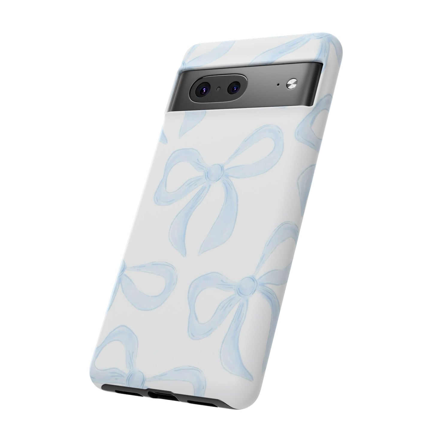 Blue Coquette Bow iPhone Case