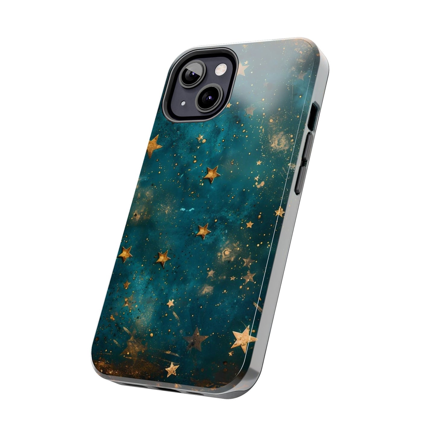 Golden Celestial Stars iPhone Case