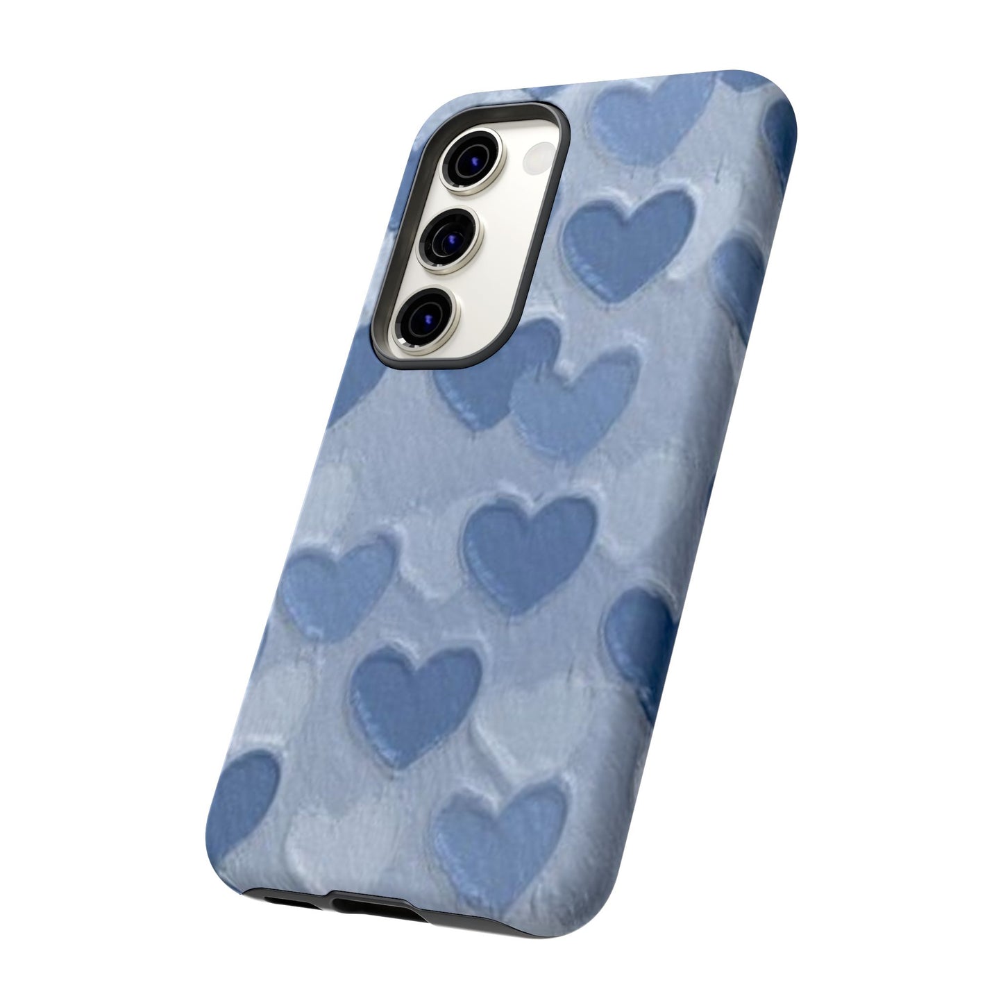 Blue Heart Chalk Wall Phone Case