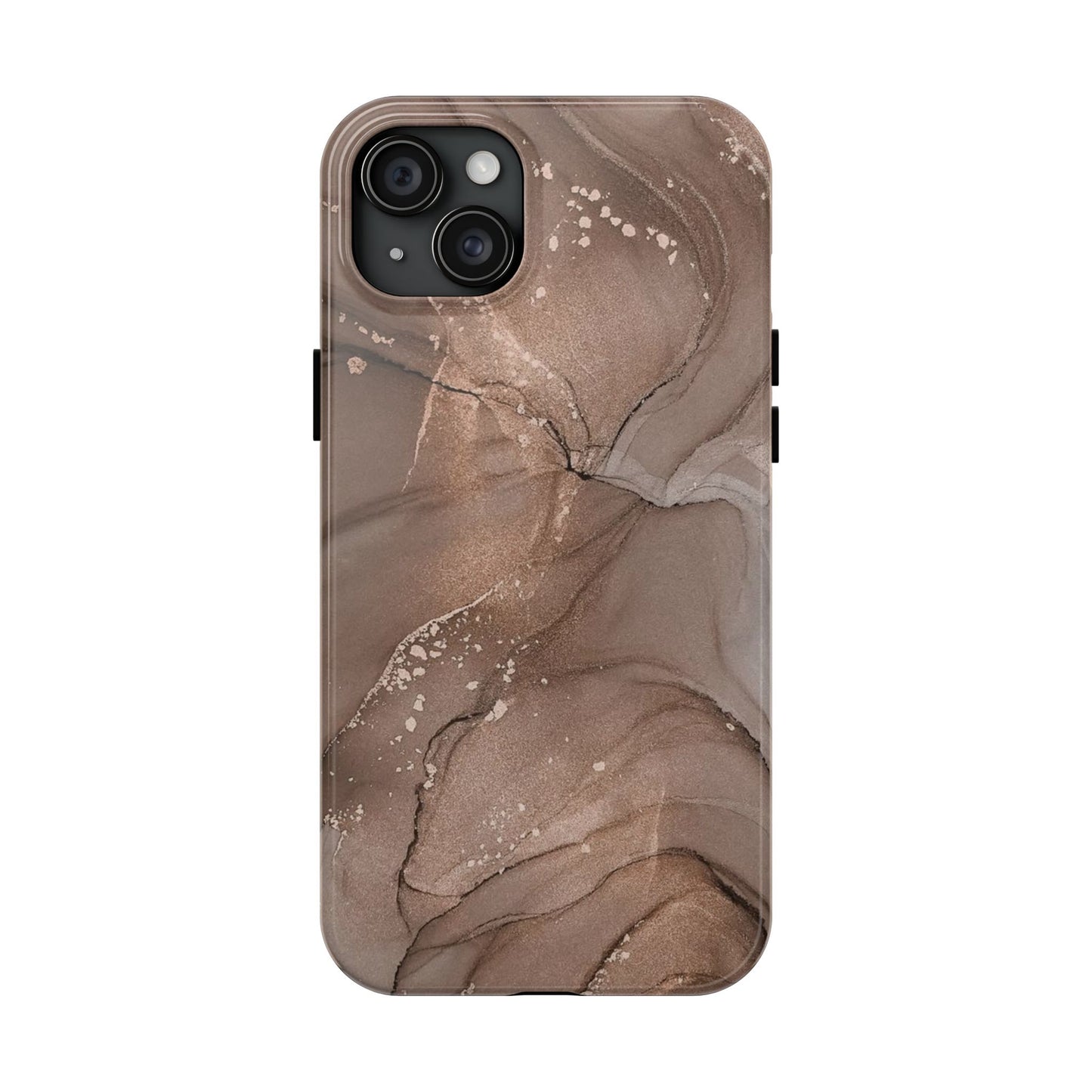 Copper Chrome Marble iPhone Case