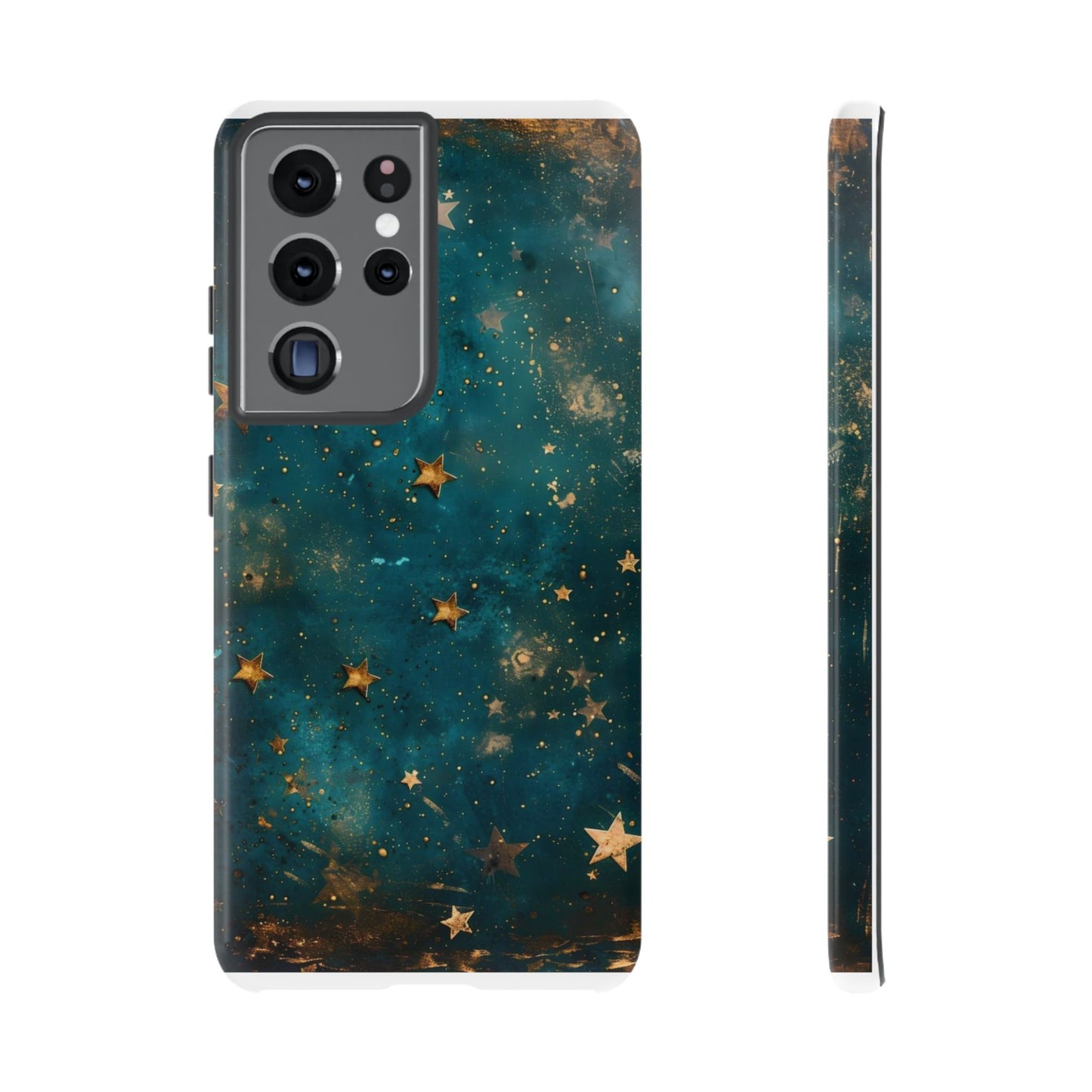 Celestial Gold Stars iPhone Case