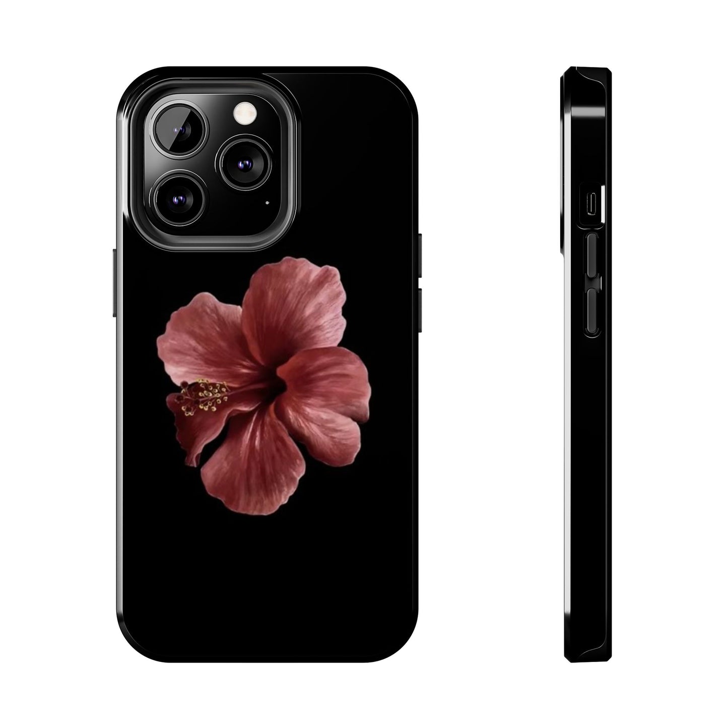 3D Hibiscus iPhone Case