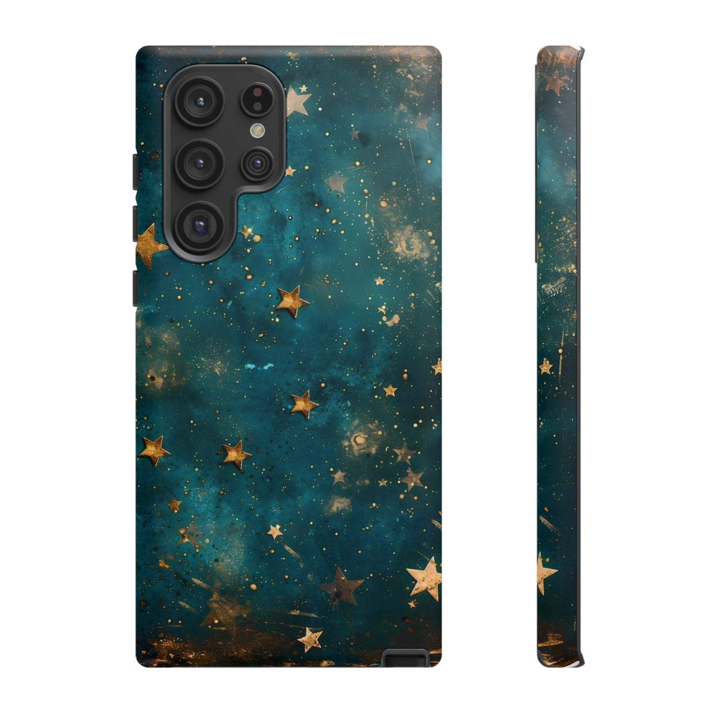 Celestial Gold Stars iPhone Case