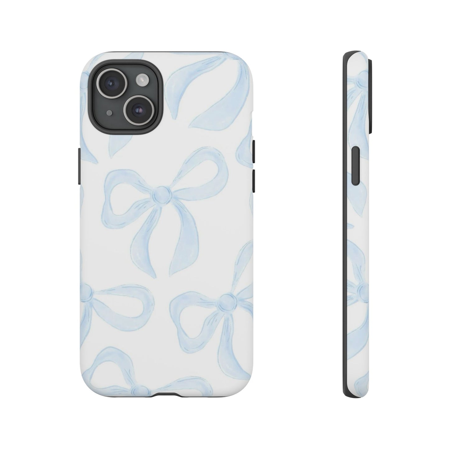 Blue Coquette Bow iPhone Case